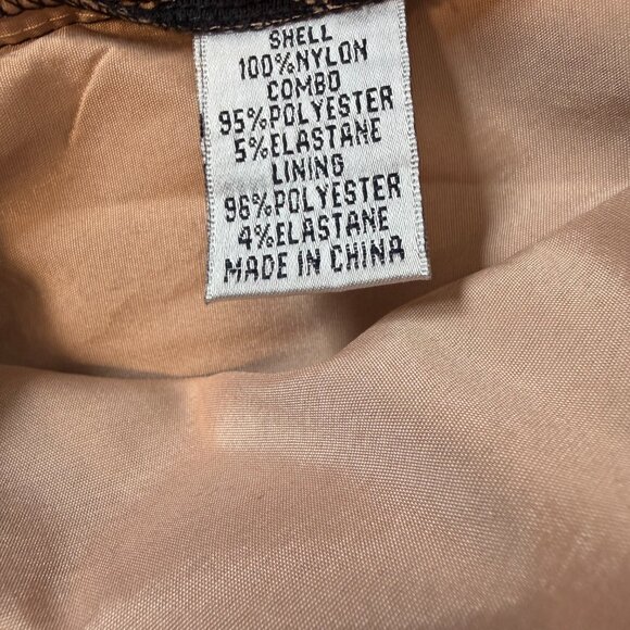 Simply Liliana Black Lace Sheath Dress Sheer Sleeves Tan Lining Sz. 6 - Picture 9 of 9